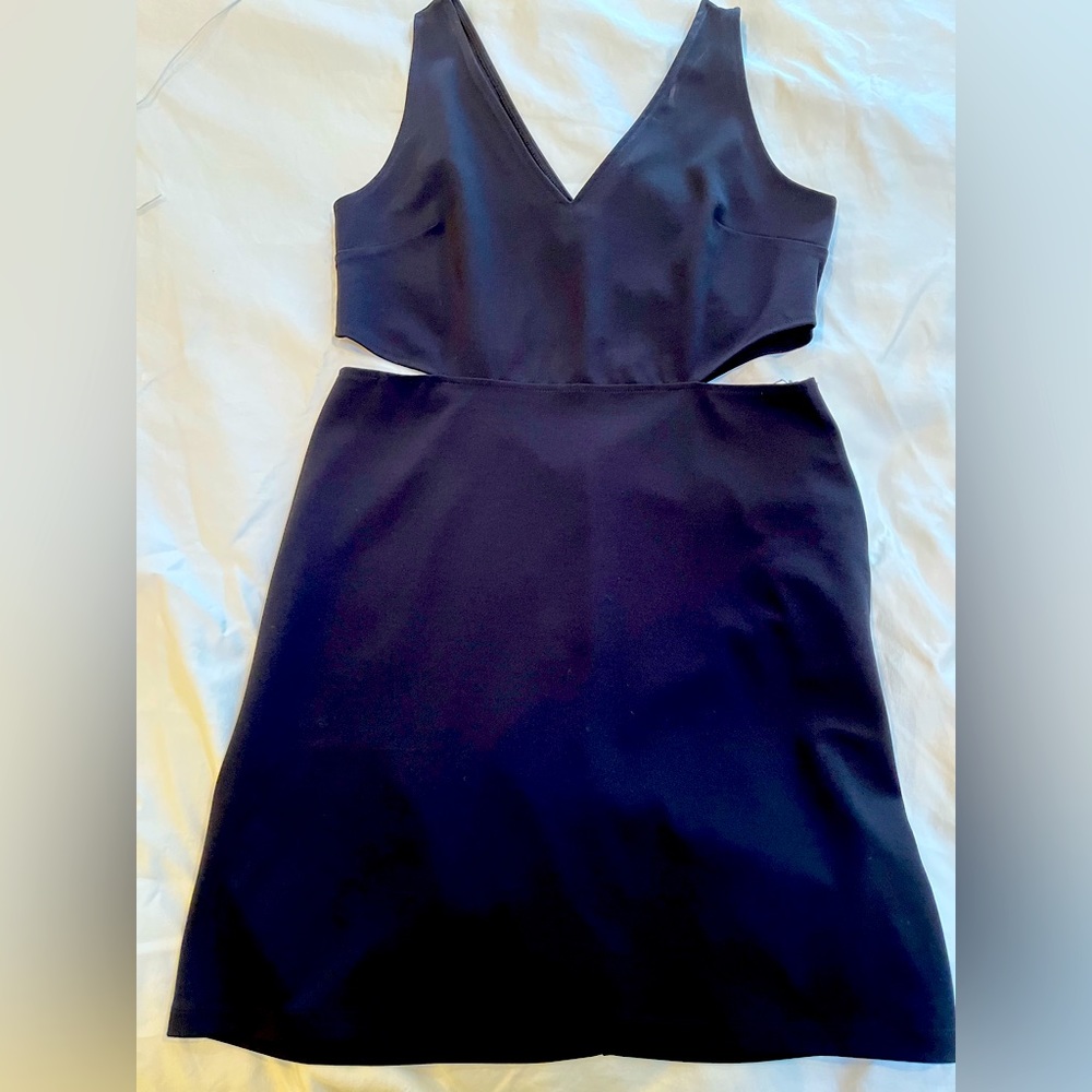 Express, size large, stretchy, black, mini dress